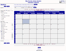 Tablet Screenshot of calendar.baycountylibrary.org